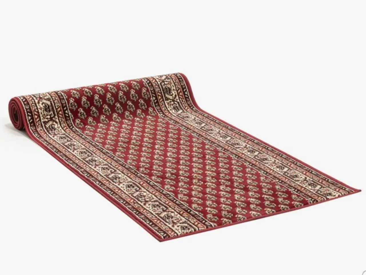 Billede 5 - Solid Serabend tæppeløber i rød farve