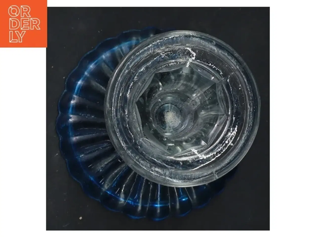 Billede 2 - Glaslysestage (str. 13x8,5 cm)