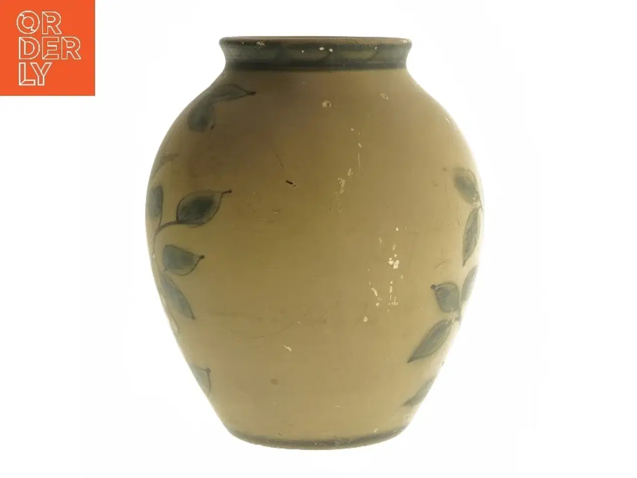 Billede 2 - Dekoreret keramikvase (str. 18,5 cm)