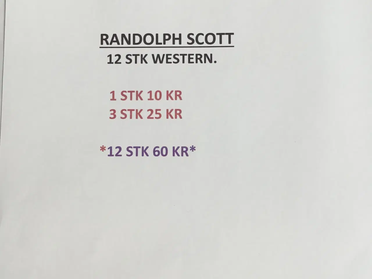 Billede 3 - RANDOLPH SCOTT - 12 WESTERN