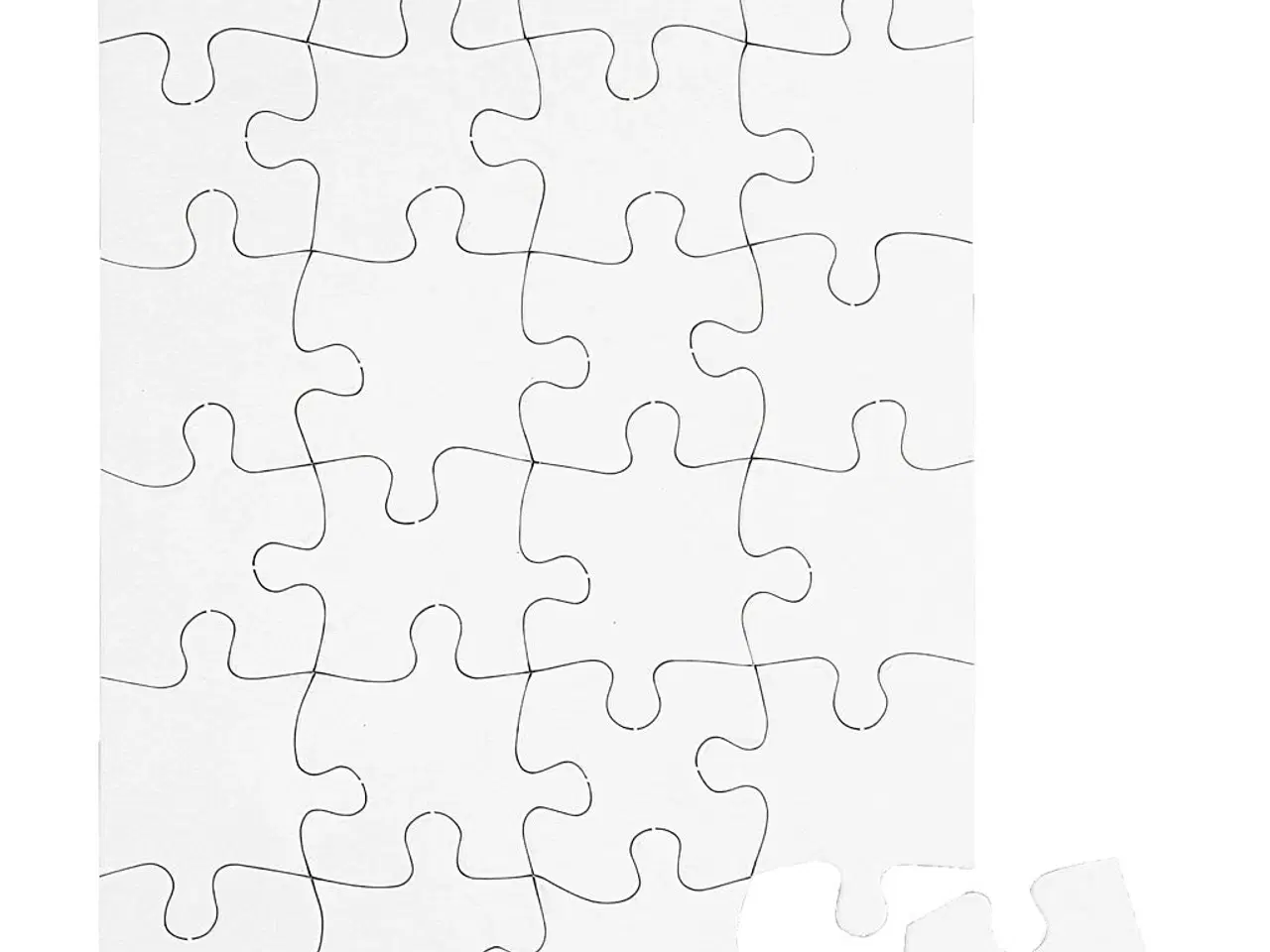 Billede 1 - Kvalitets puslespil 15x21 cm med 24 brikker