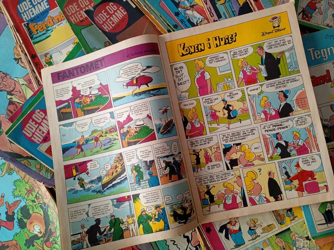 Billede 2 - 77 styk tegneserier fra Ude og Hjemme