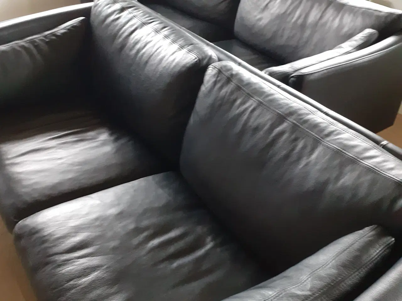 Billede 7 - Sofagruppe i læder