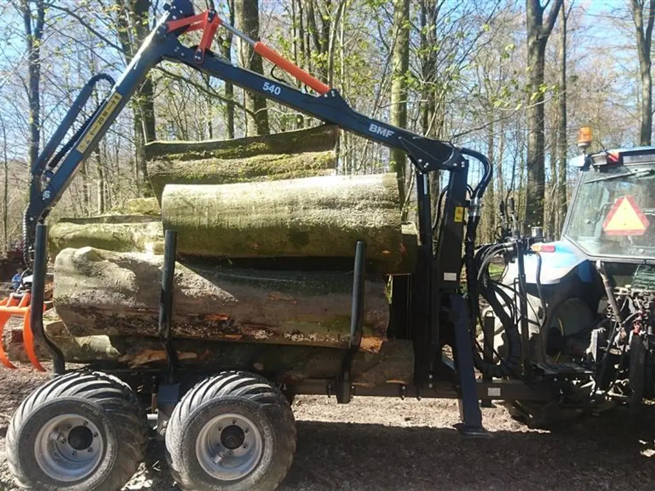 Billede 2 - 7 tons skovvogn med 5,4 m kran