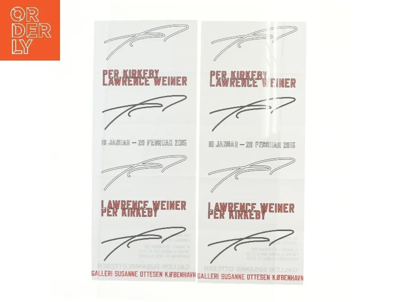 Billede 1 - Kunstudstillingsplakat (str. 52x21 cm)