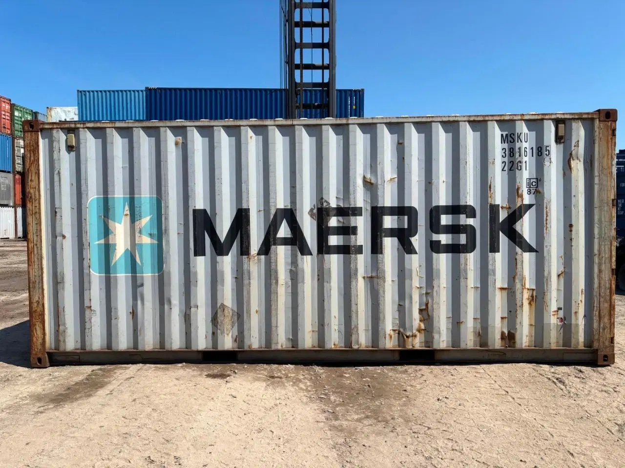 Billede 4 - 20 fods Container- ID: MSKU 381618-5 - Hvidovre