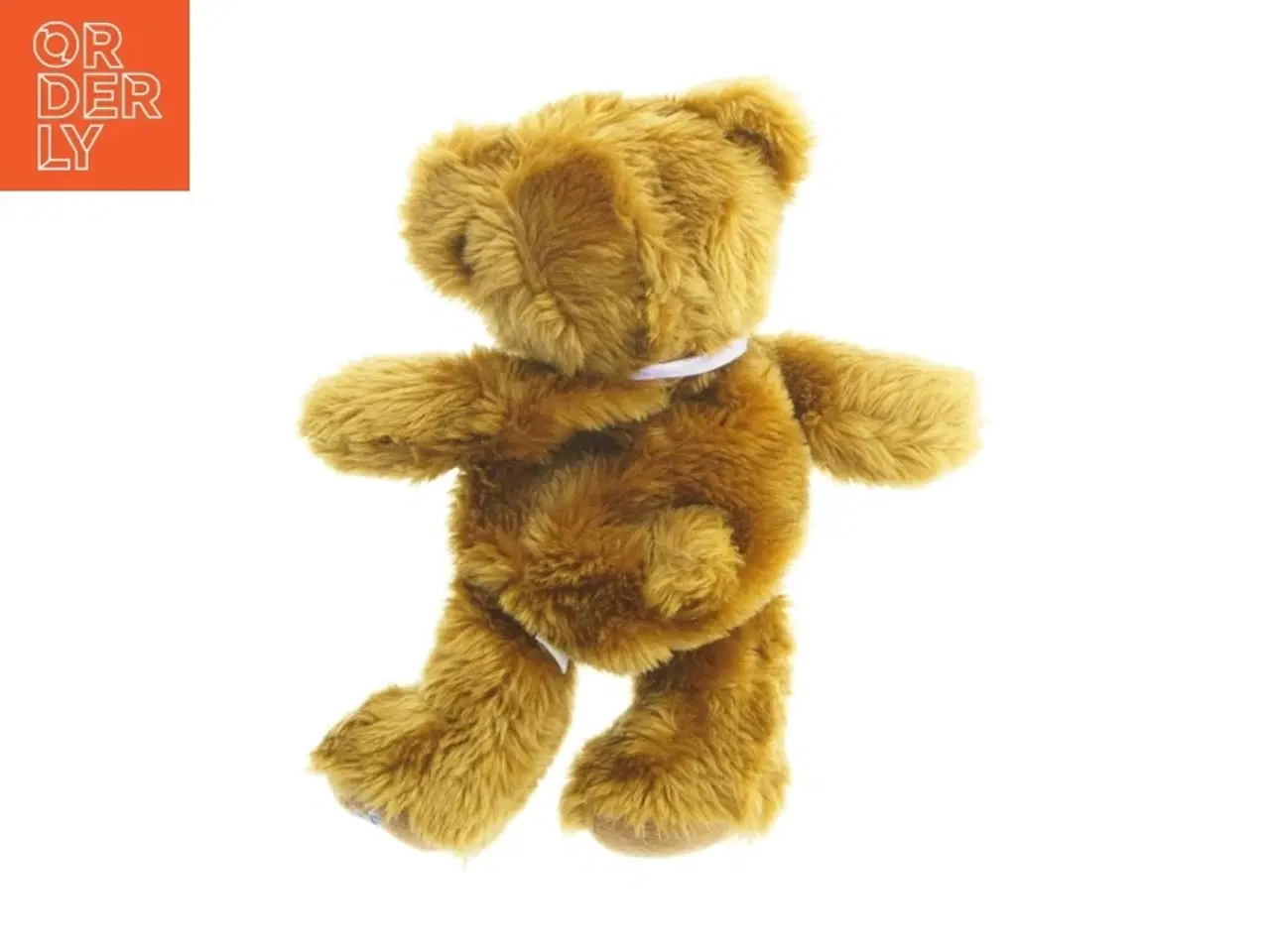 Billede 3 - Opvarmelig Teddy bamse med lilla sløjfe fra Henry Warmheart (str. 37 cm)
