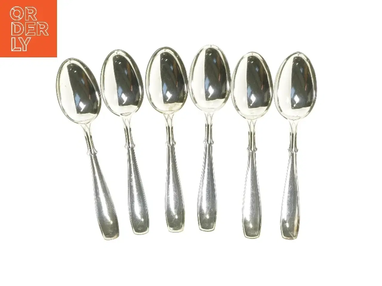 Billede 1 - Sæt af 6 sølvskeer fra Absa (str. 6 stk 19,5 cm)