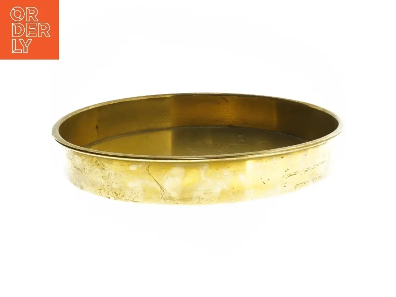 Billede 1 - Messing bakke (str. Ø 31,5 cm)