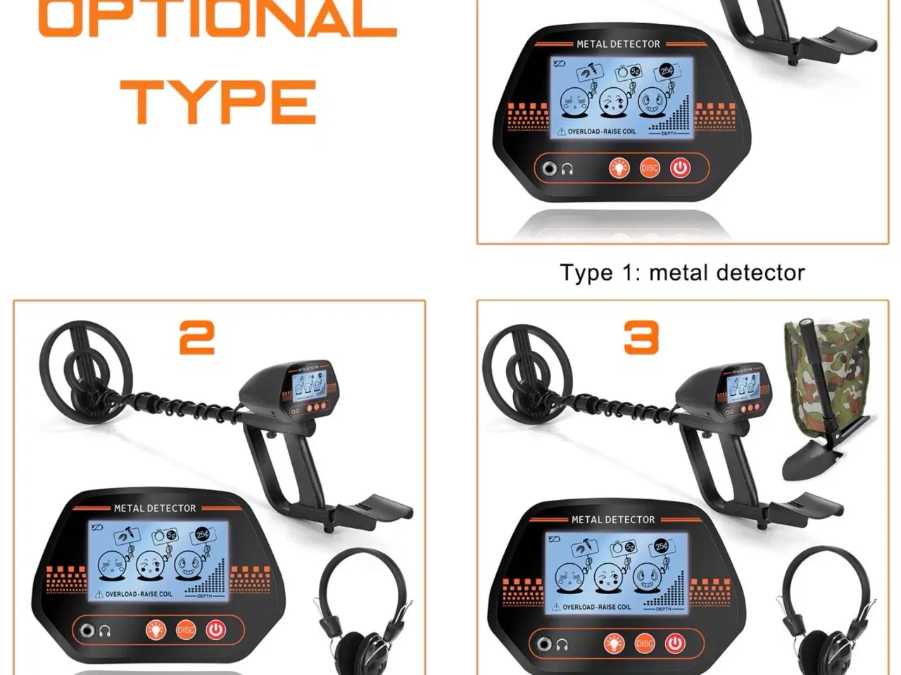 Billede 2 - Md830 metaldetektor med LCD-display