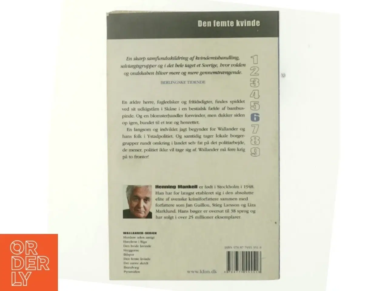 Billede 3 - Den femte kvinde af Henning Mankell (Bog)
