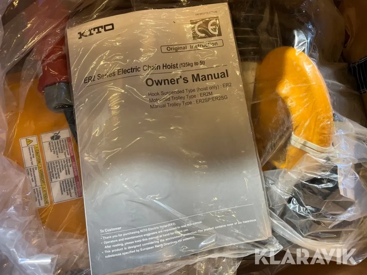 Billede 9 - Elektriske kædehejs Kito 2,5T 2 styk - ubrugte