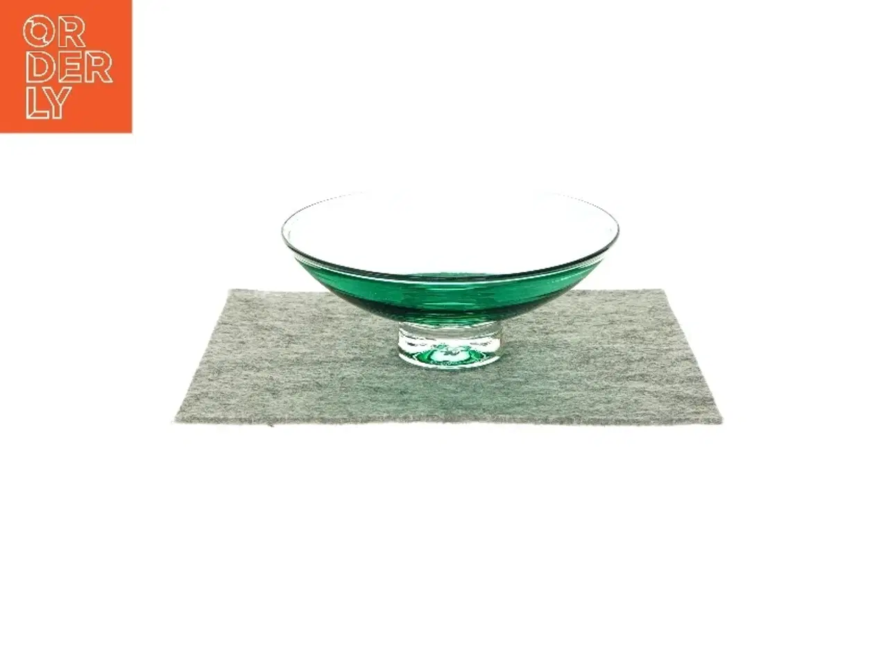 Billede 1 - Skål på lille fod (str. HØ: 7x16 cm)