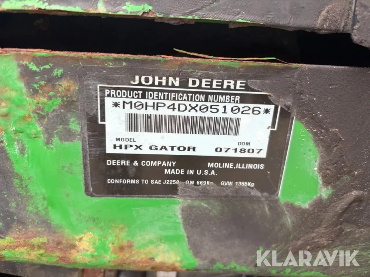 Billede 5 - UTV John Deere Gator HPX S2