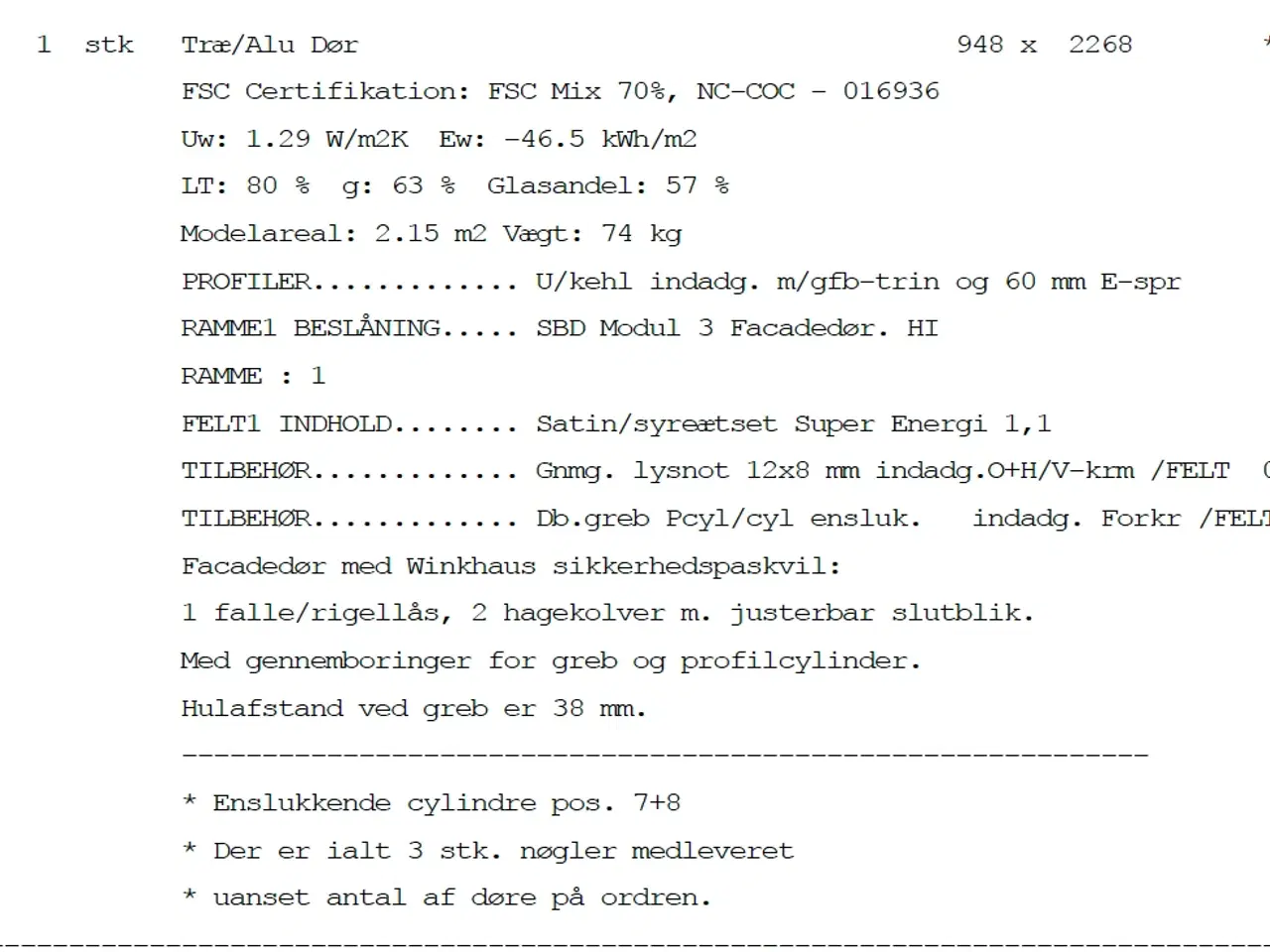 Billede 3 - Outline facadedør træ/alu 