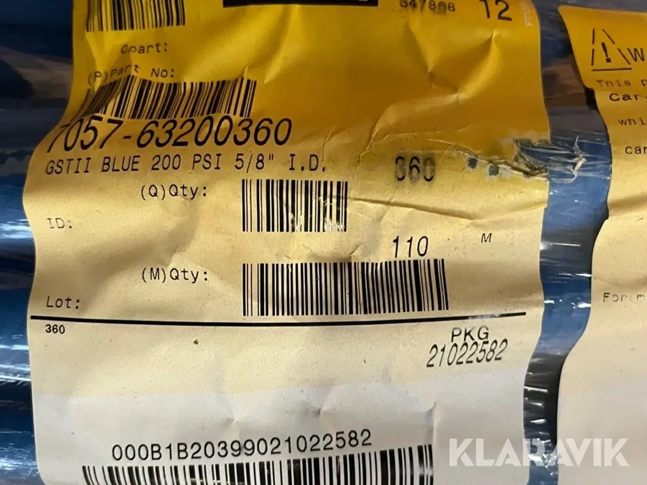 Billede 8 - Slanger 5/8" (16 mm) 220 meter i alt – 2 ruller à 110 meter blå