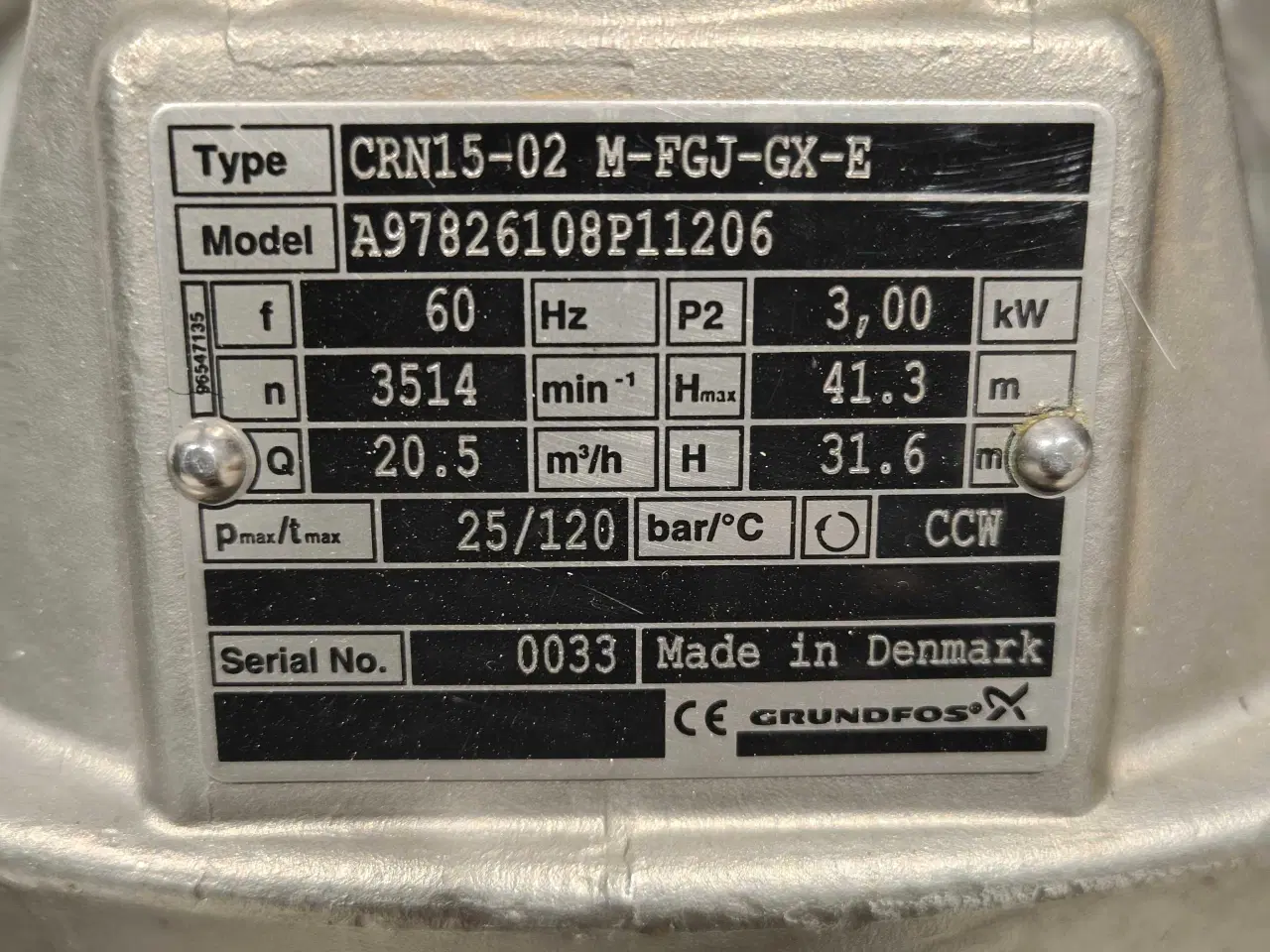 Billede 2 - Grundfos CRN 15-02 . 20.5 m3