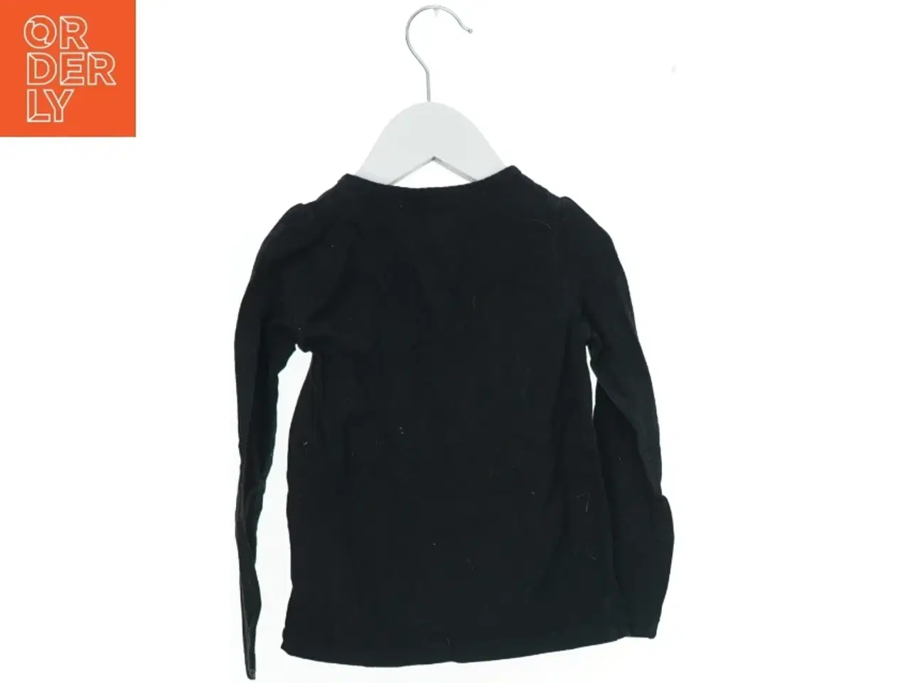 Billede 2 - Langærmet sort bluse fra H&M (str. 98)