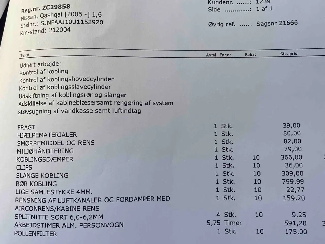 Billede 10 - Nissan qashqai 1.6benzin Panorama nysynet