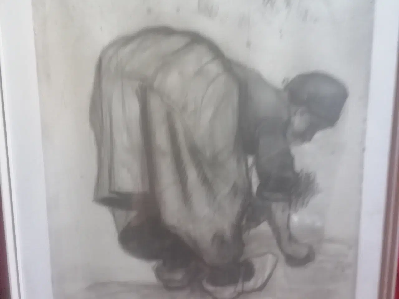 Billede 2 - Plakat,Vincent van Gogh -Woman gleaning 1885