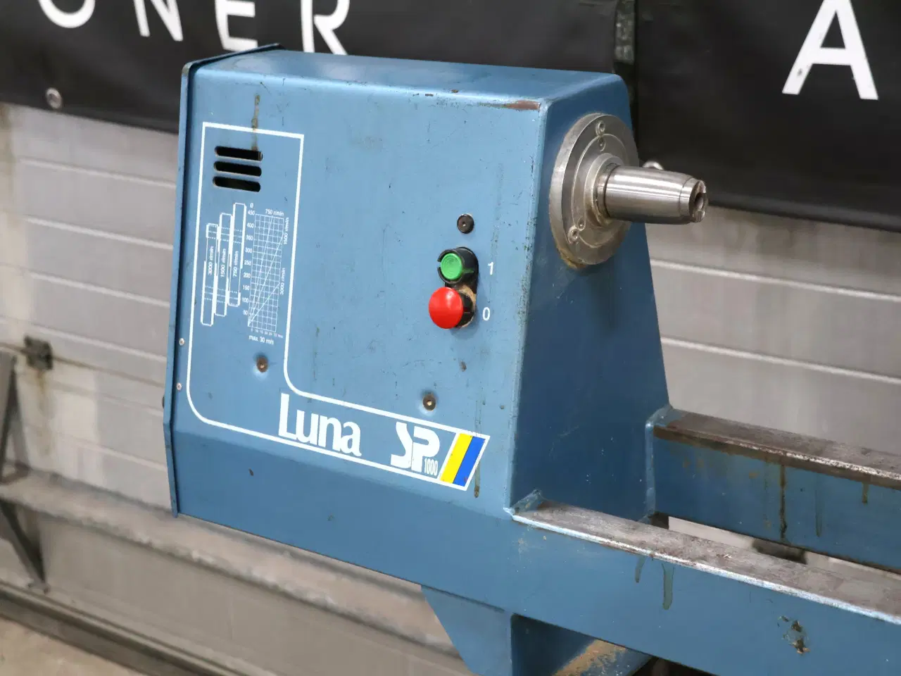 Billede 3 - Stor trædrejebænk Luna SP1000, m/25 stk jern