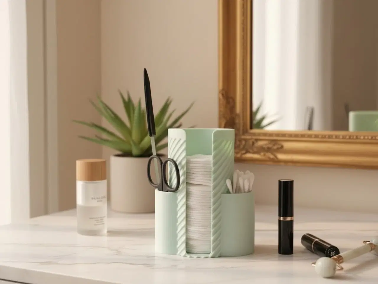 Billede 2 - Badeværelsesorganizer til vatrondeller og vatpinde