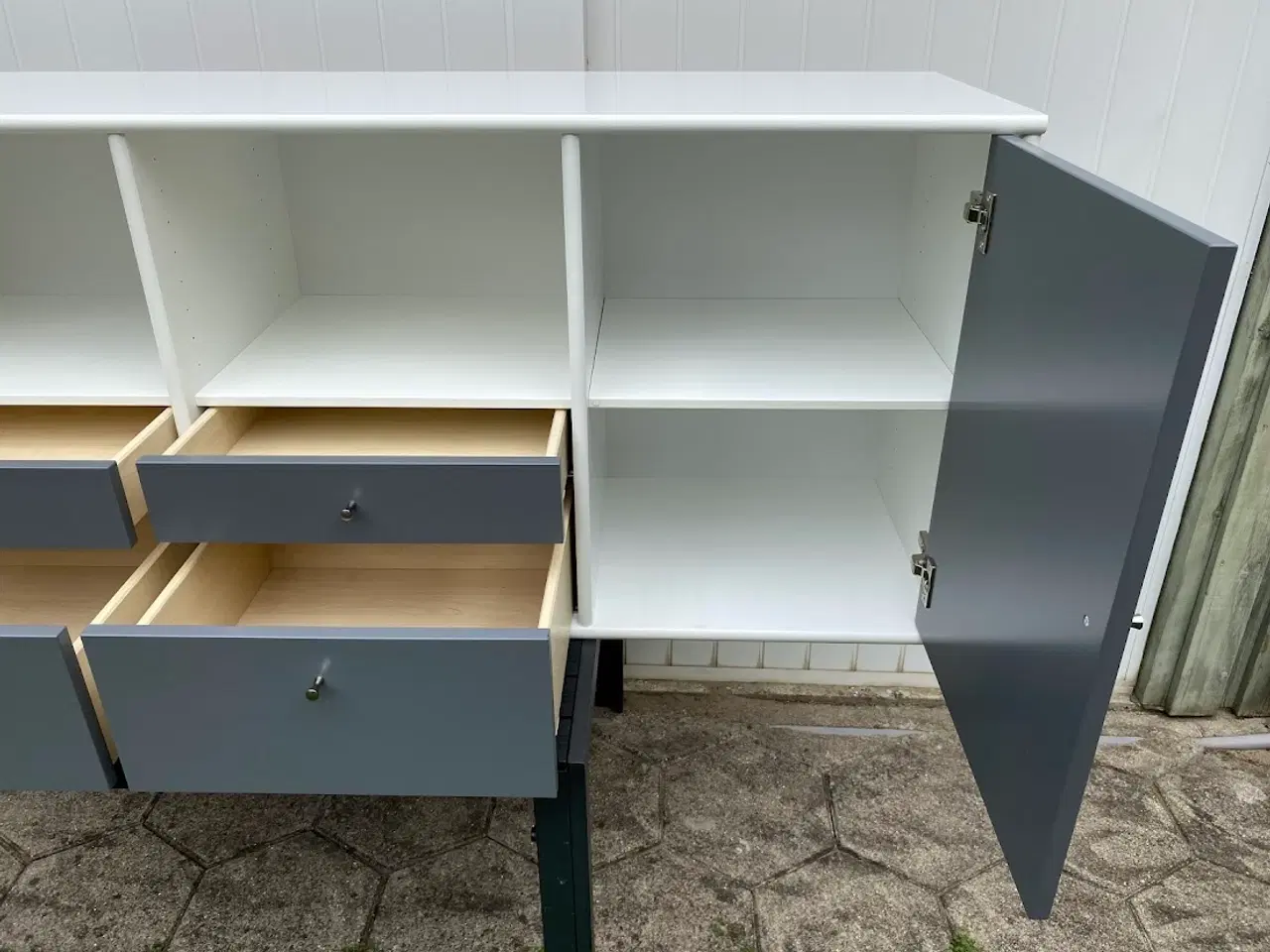 Billede 4 - ⭐️ Mistral Classic 110 skænk – Snehvid/Grafit