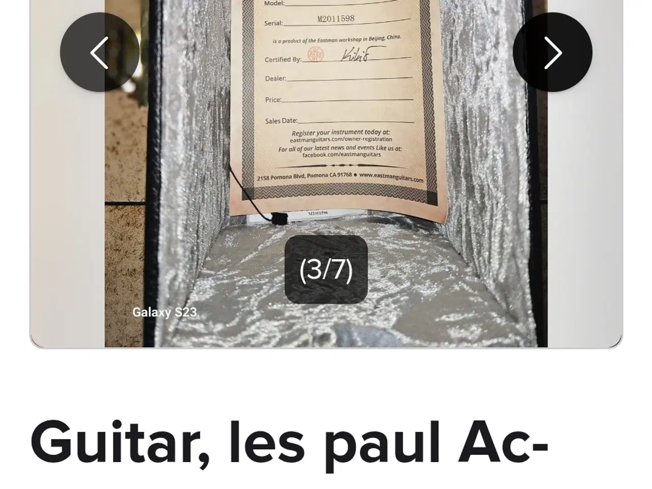 Billede 3 - Les paul guitar 