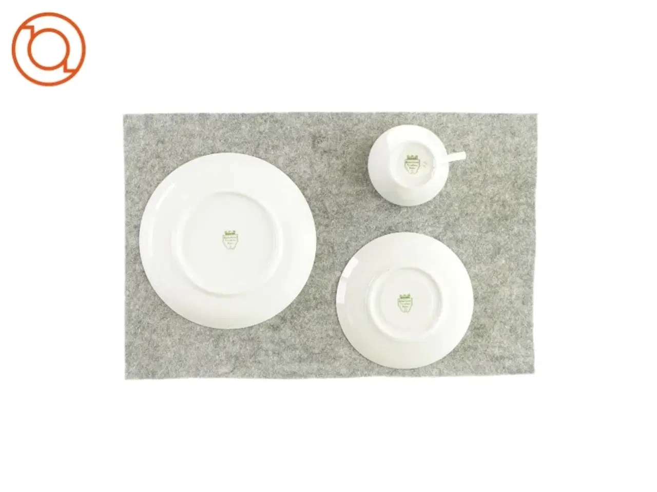 Billede 3 - Stel med kop, underkop og tallerken fra Kjøbenhavns porcelains maleri