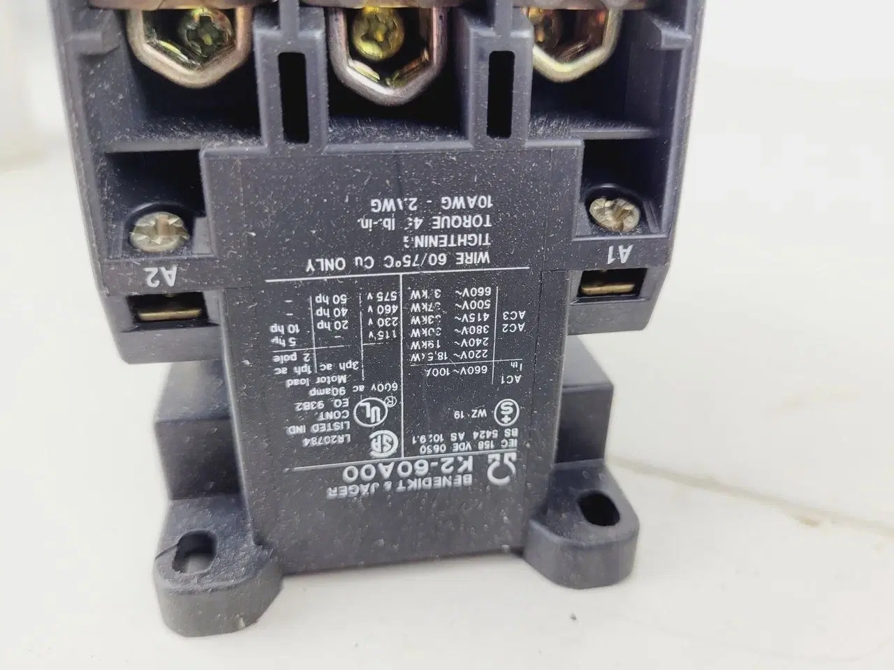 Billede 2 - Benedikt & Jager K2-60A00 og K2-45A00 Kontaktor