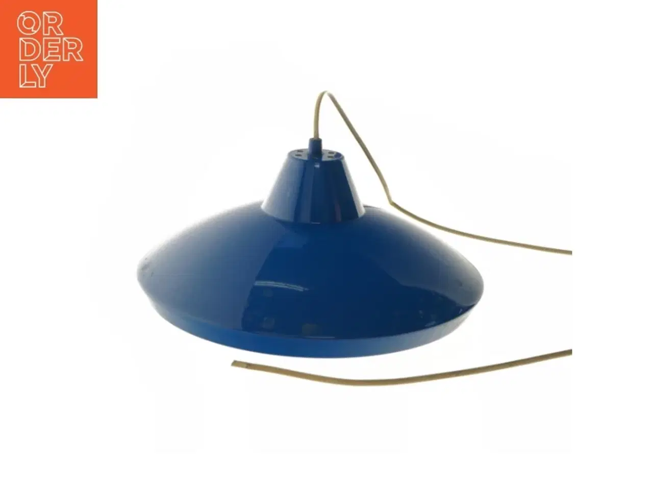 Billede 1 - Blå pendellampe (str. Ø 34 cm)