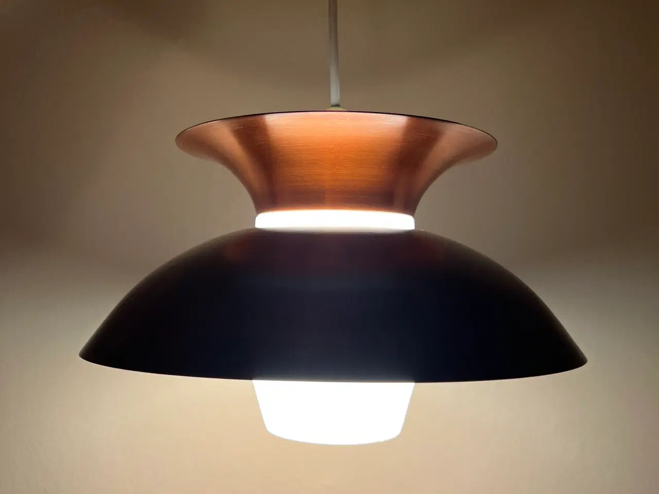 Billede 2 - Retro lampe i kobber fra 60’erne 