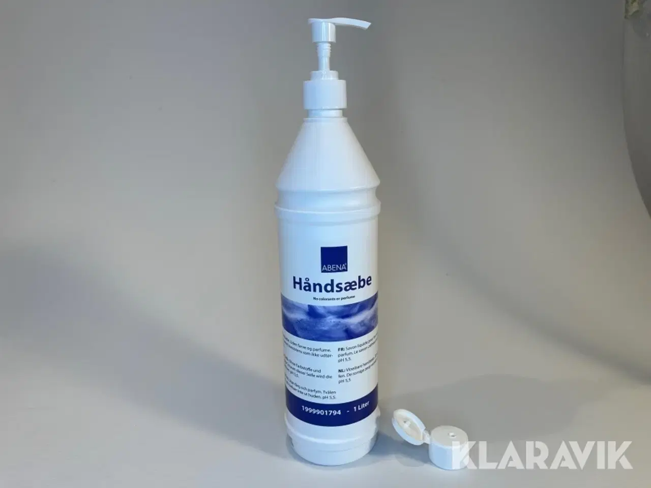 Billede 1 - Flydende håndsæbe Abena 1 liter med pumpe, 360 styk.