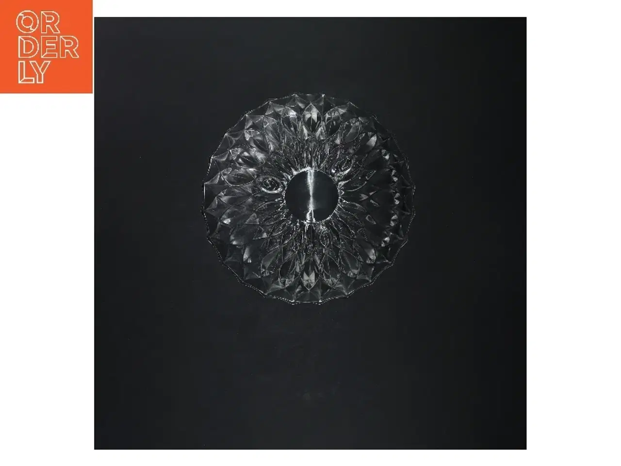 Billede 3 - Glas skål med mønster (str. Ø 20 cm)