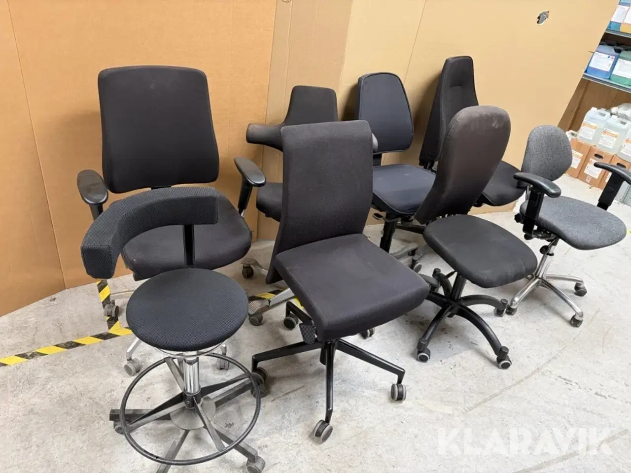 Billede 3 - Kontorstole blandet 8 styk