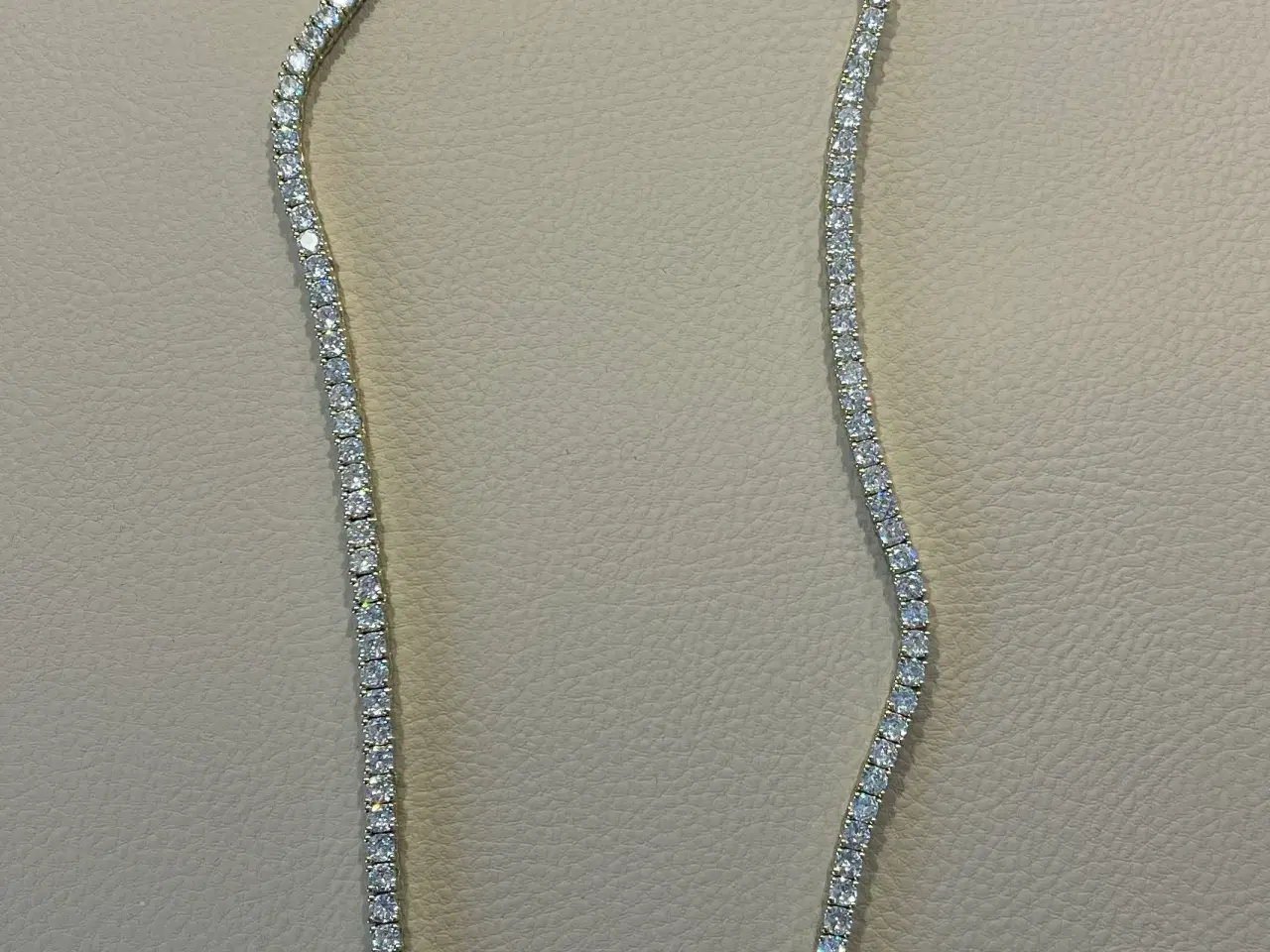 Billede 1 - 3mm goldfilled tennis halskæde 