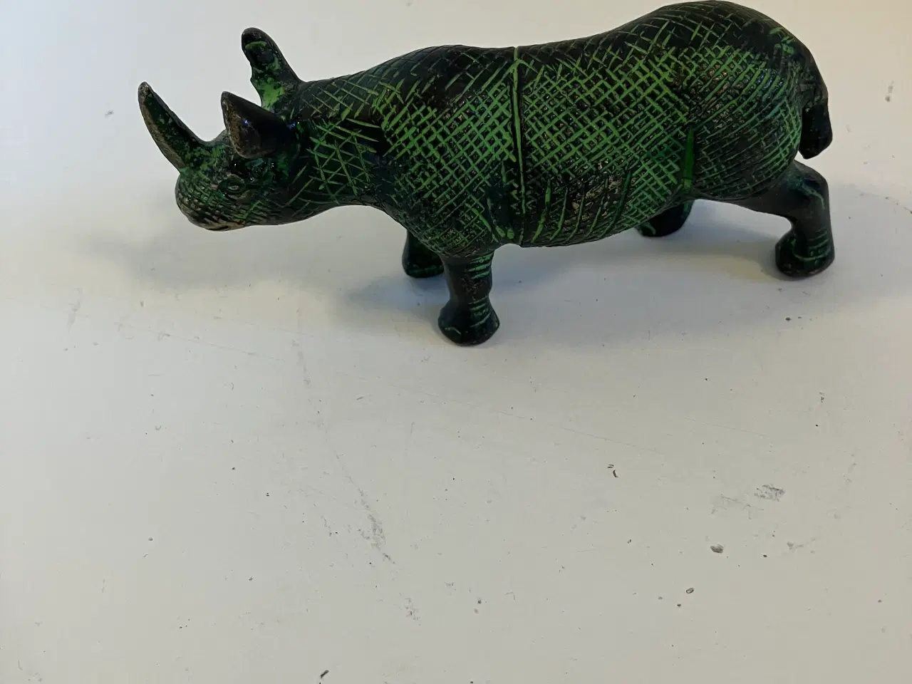 Billede 2 - Messing Rhinosaur figur