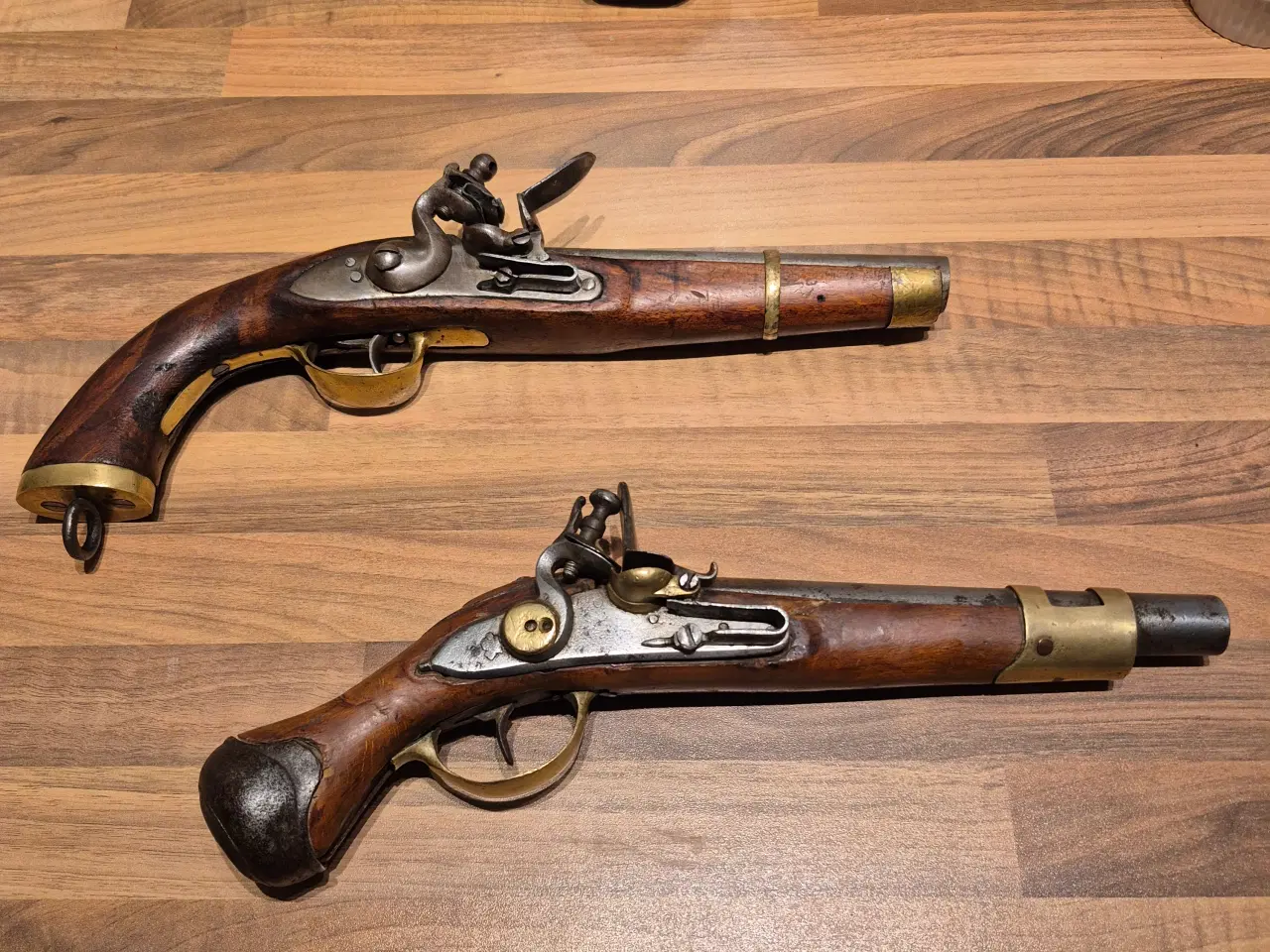 Billede 4 - 0riginale gamle smukke rytter flintepistoler