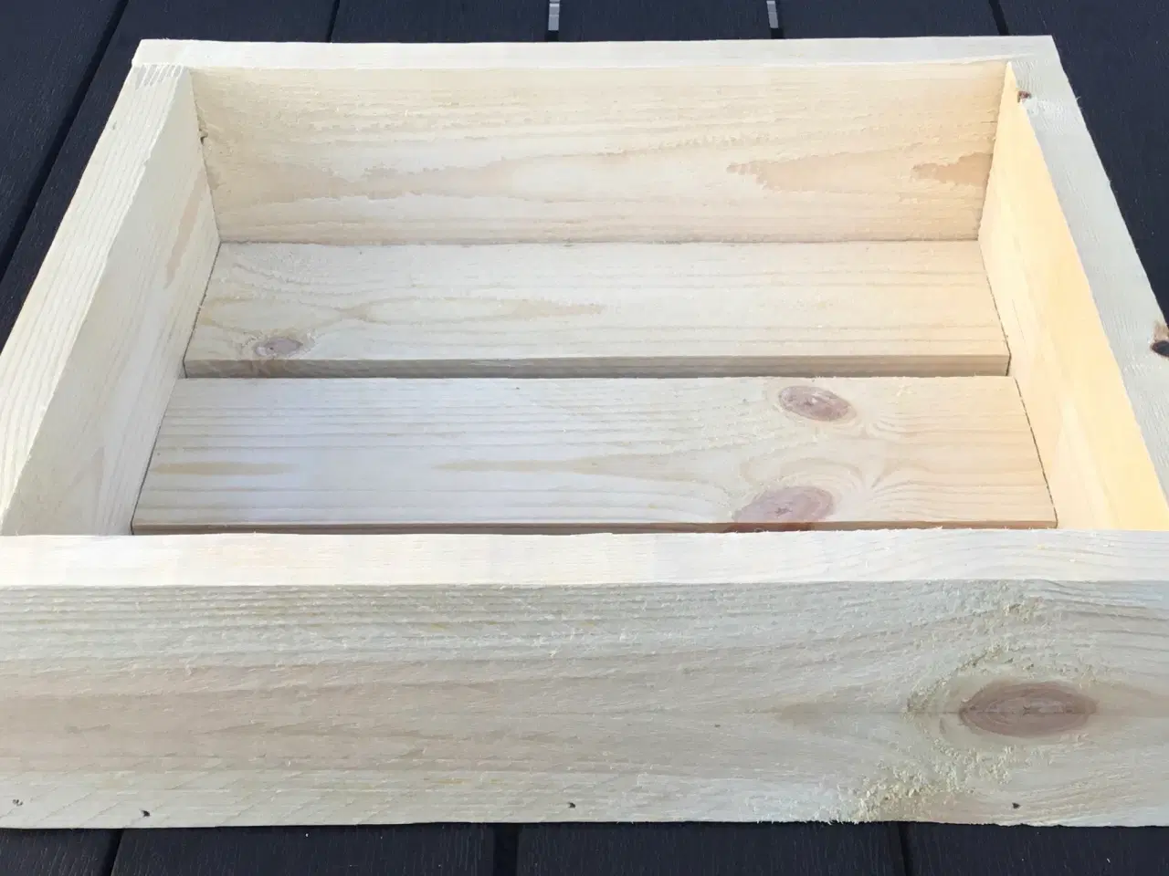 Billede 5 - Træ kasse / bakke i genbrugstræ fyr 35 x 30