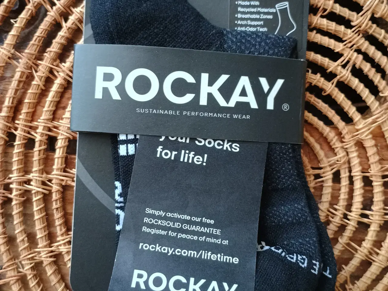 Billede 3 - ROCKAY løbe strømper, sorte, Medium 