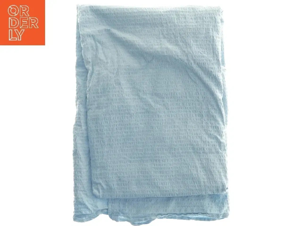 Billede 1 - Lyseblåt sengetæppe (str. 127x216 cm)