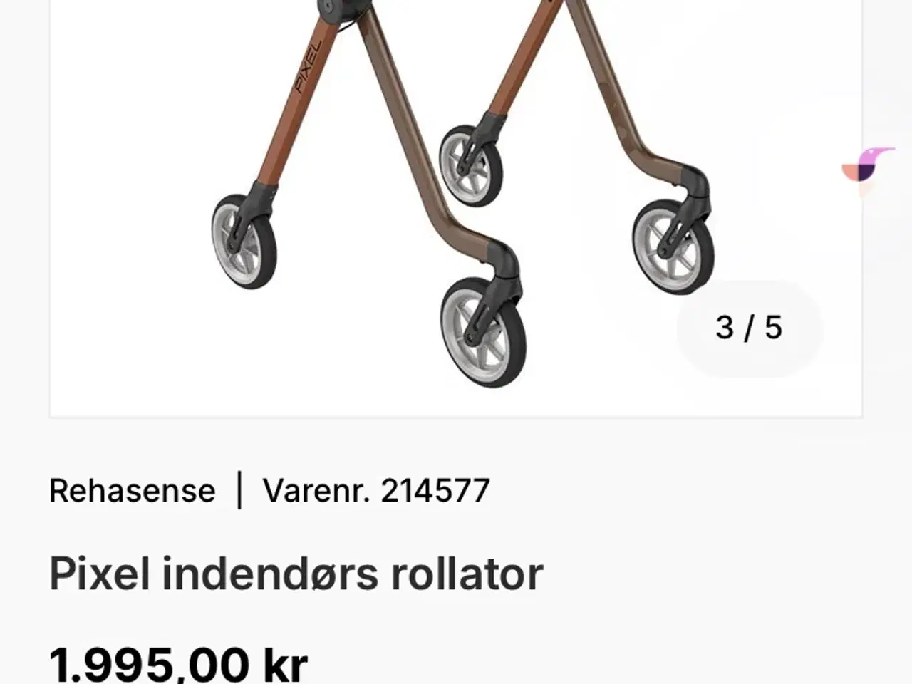 Billede 5 - Rollator PIXEL / indendørs
