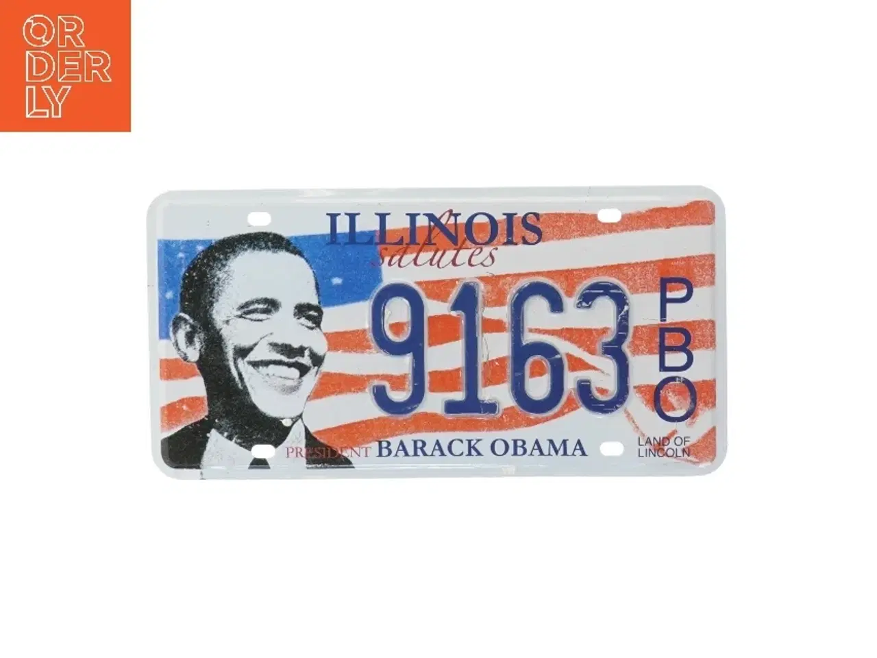 Billede 1 - Barack Obama - nummerplade (str. 31x15 cm)