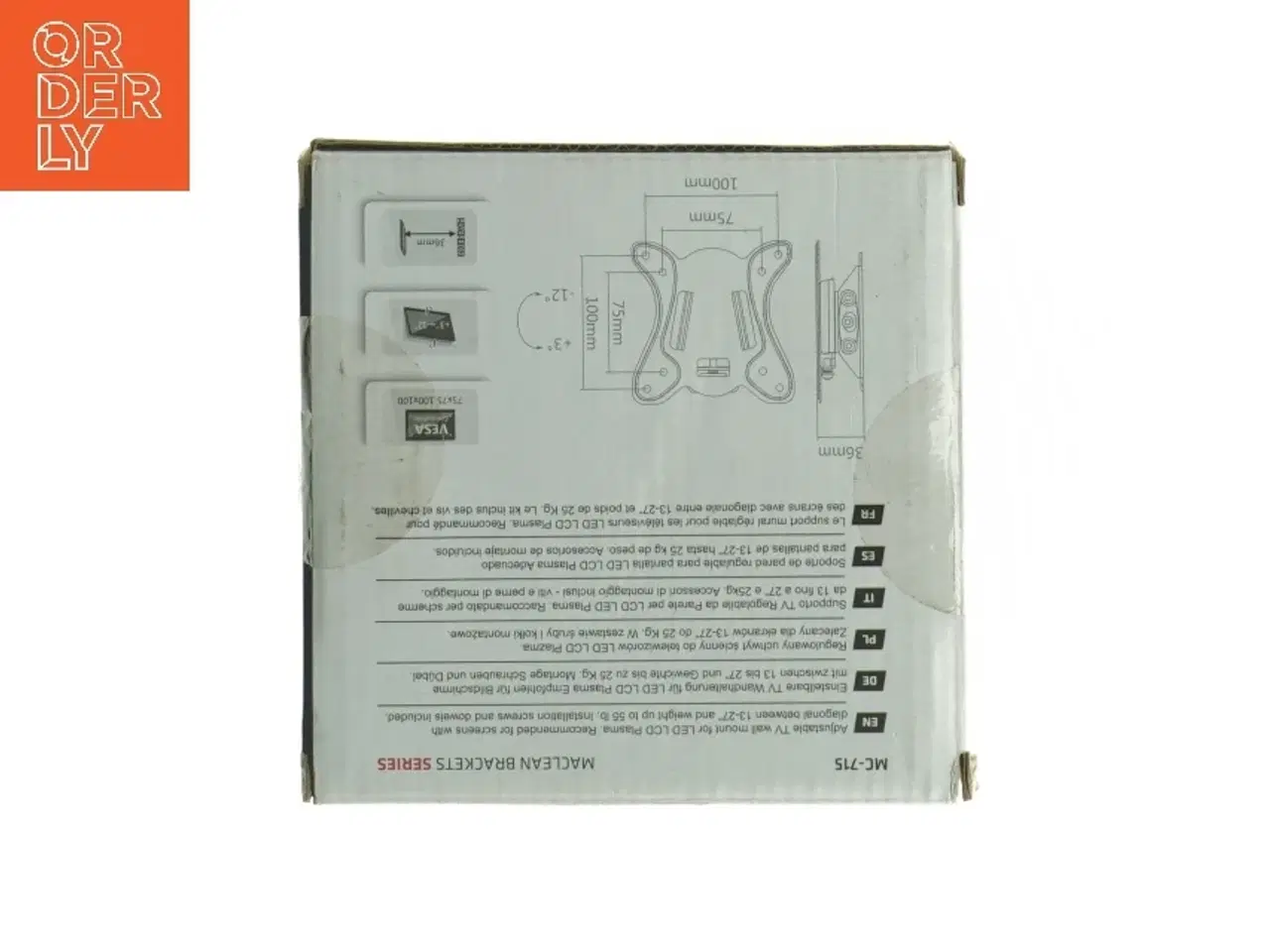 Billede 3 - Vægbeslag til fladskærm (13-27 tommer)