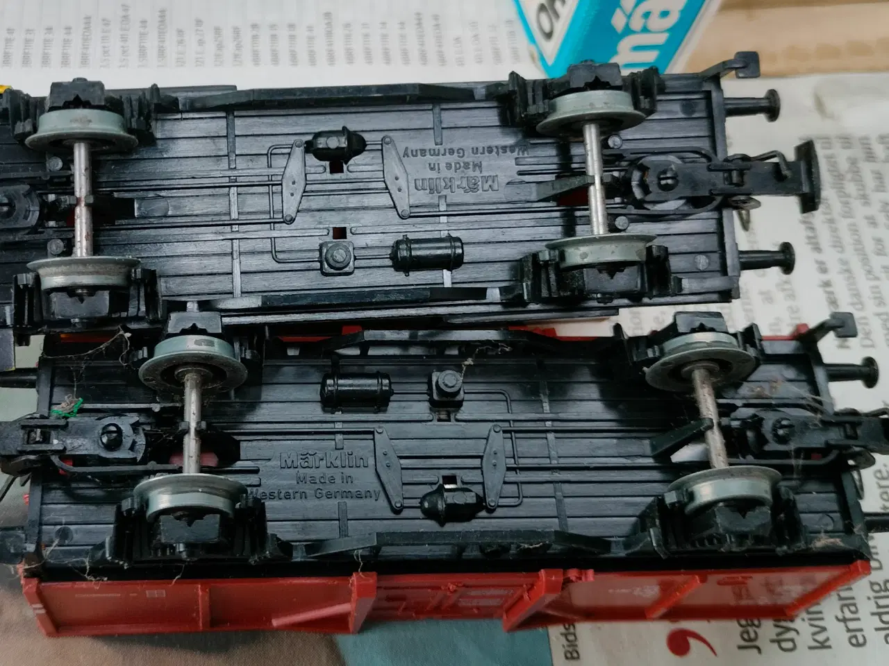 Billede 4 - Märklin Shell vogn og åben godsvogn I orginal kass