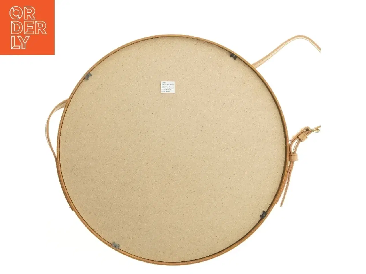 Billede 4 - Rundt spejl med rem fra Living Art (str. Ø 40 cm)