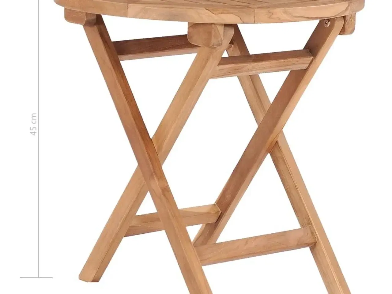 Billede 7 - Foldbart havebord 45 cm massivt teaktræ