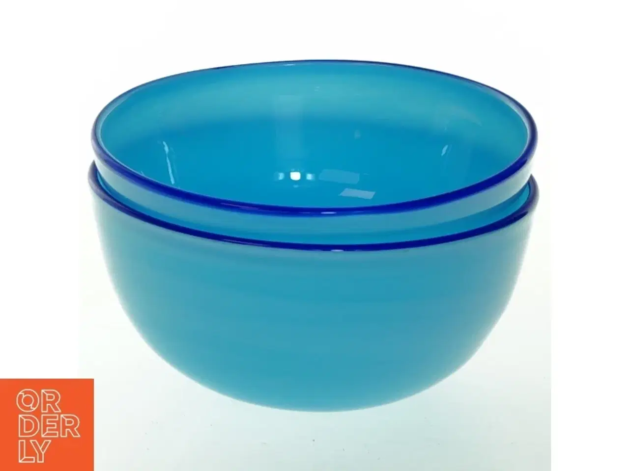 Billede 2 - Blå skål (str. Ø. 13 cm. 2 stykker)