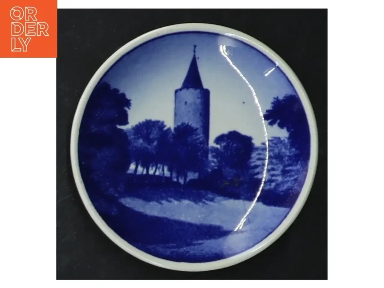 Billede 5 - Blå-og-hvid vægplade fra Svendborg Havn, Royal Copenhagen (str. 8 cm. 5 stykker)