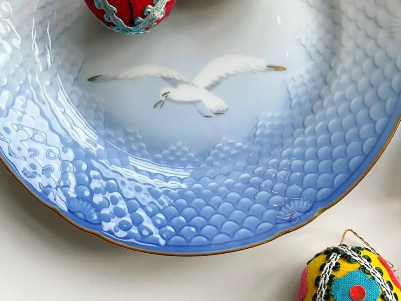 Billede 3 - Farverige æg m filtdekoration, 5 stk samlet